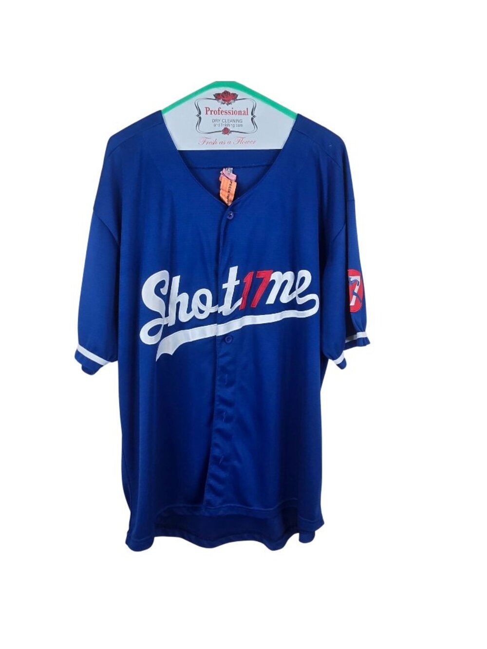 Dodgers Shotime Shohei Ohtani 17 Blue Baseball Jersey Button-Up XL